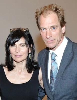 Julian Sands with his wife.